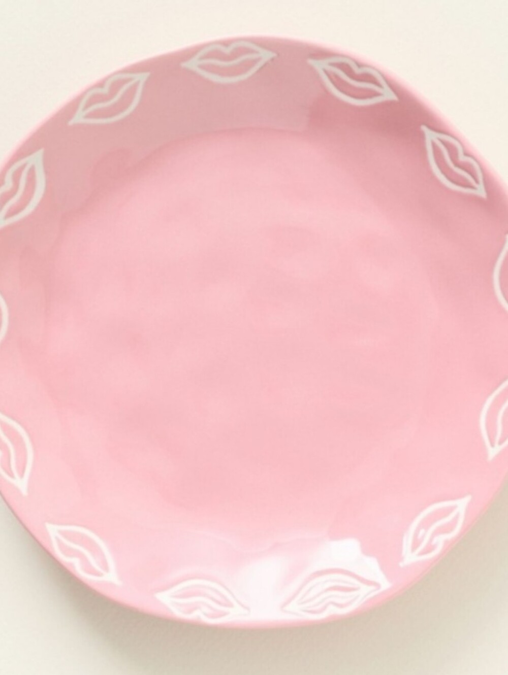 Anthropologie Vida Icon Stoneware Dessert Plate: Valentine's Day Edition